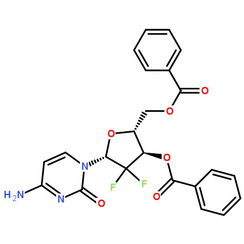 2',2'-二氟-2'-脱氧胞嘧啶核苷-3',5'-二苯甲酸酯